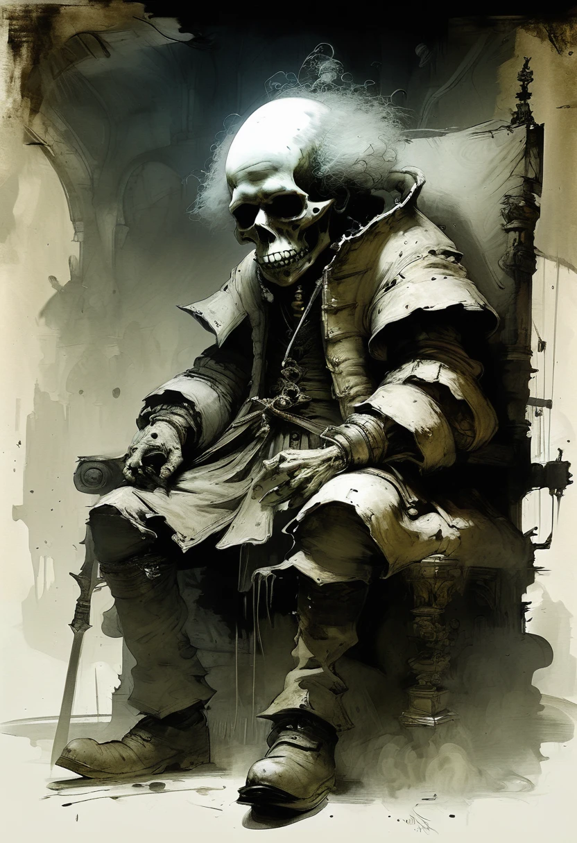 Fuck, understand what? Rembrandt's style. Ashley Wood, Stephen Gammell, chemiluminescence. fairytale background) (minimalism: 1), high detail, Greg Rutkowski.