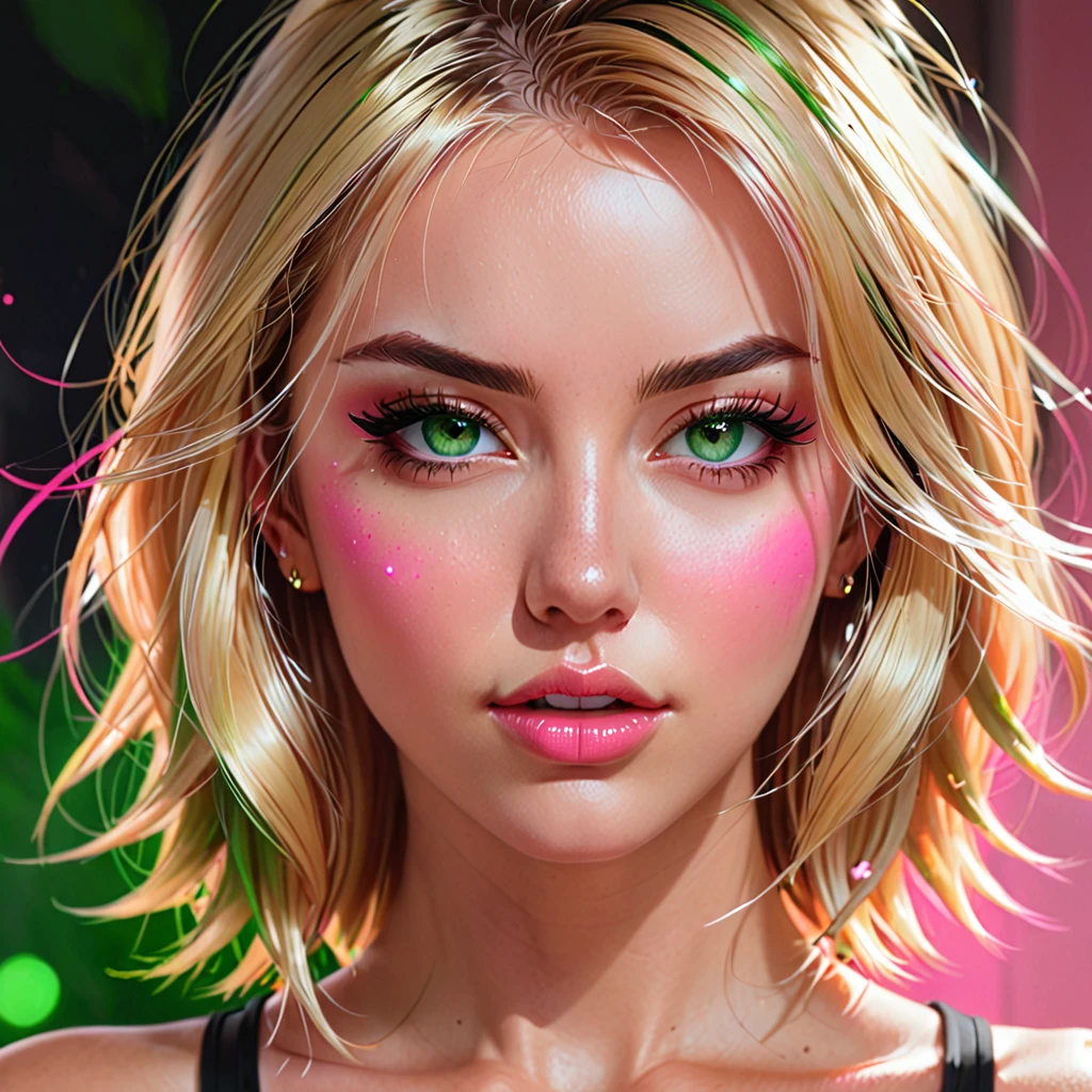 Oral rape of the woman blonde hair green eyes and pink batm and a black top, realistic art style, RossDraws portrait, Artgerm portrait, Anime realistic artstyle, 4K realistic digital art, 4K realistic digital art, 8K Artgerm Bokeh, DeviantArt Artstation CGScosiety, ArtGerm extremely detailed, made with anime painter studio, RossDraw digital painting, (cum on face:1.3), (cum on black top: 1.3)
