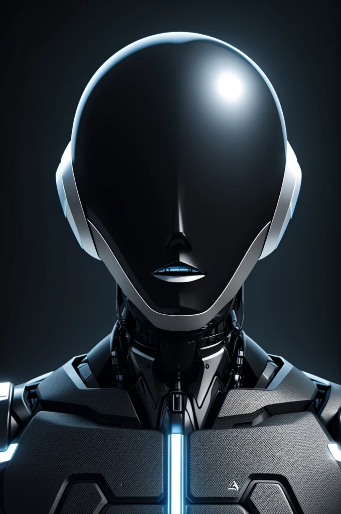 Make a design with the word "FROM" that has technology, and with black artificial intelligence