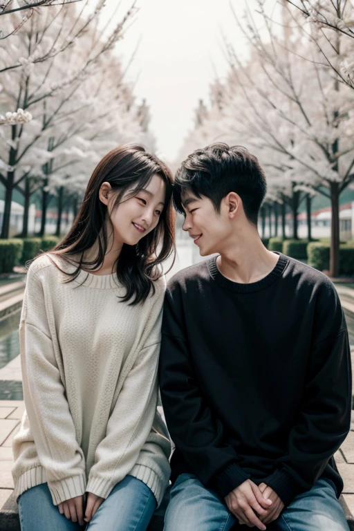 Korean couple in love