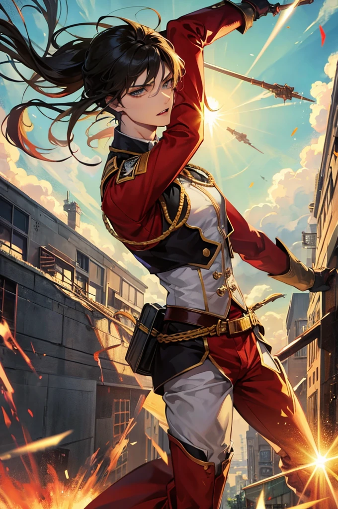 Make Levi attack on the titans in one pimse world