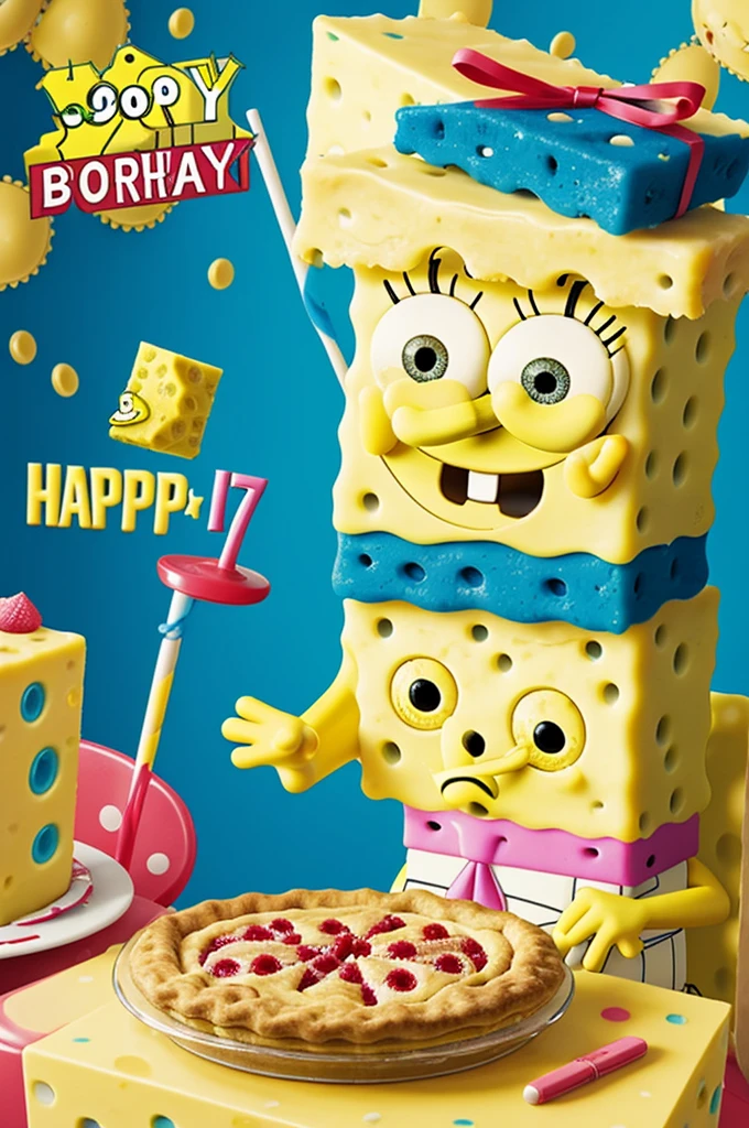 Happy birthday to me (Spongebob) (17 years ) ( pie)
