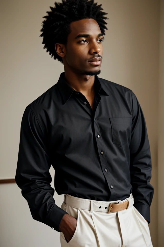 Show me a black boy with the American blouse