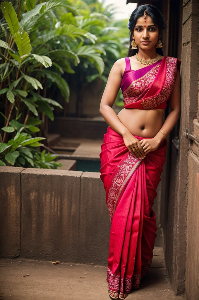 marathi saree wearing women