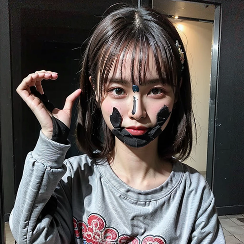 ((Highest quality)), ((masterpiece)), (detailed), One Woman,Casual Fashion,Selfie,