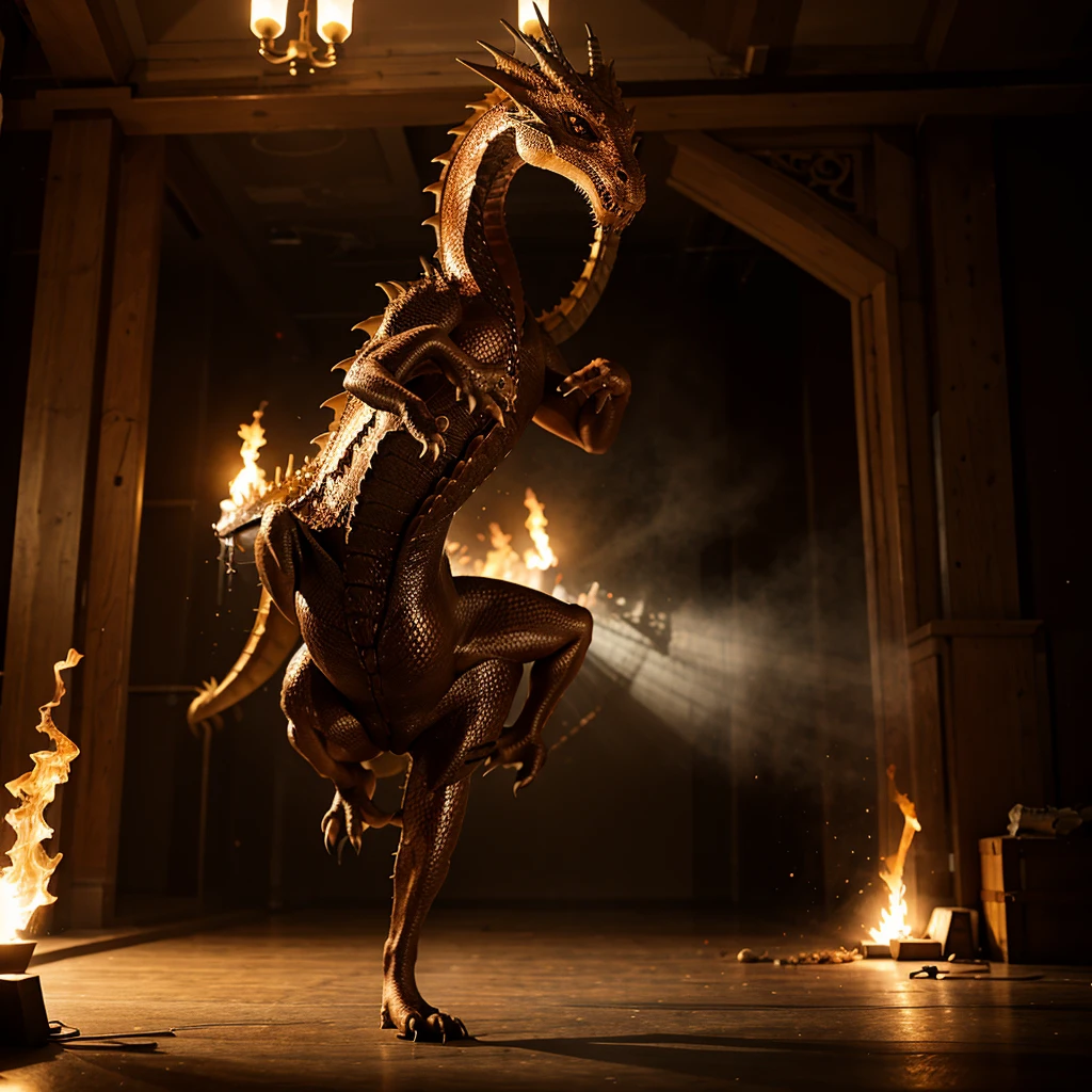 Create a dancing dragon