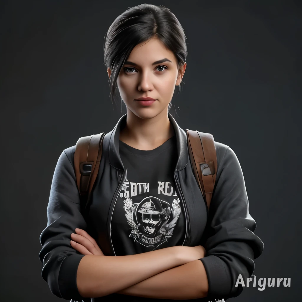 Beautiful woman expressing her ideas in a classroom