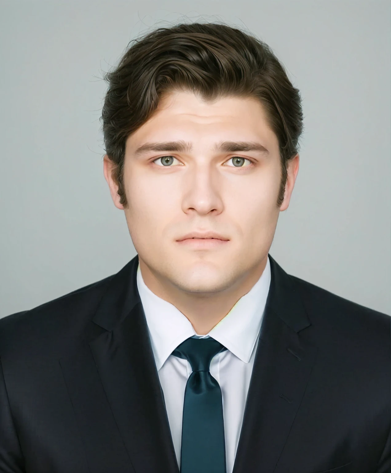 There is a man in a suit and tie looking at the camera, Promotional portrait, Alex Kanievski, Maxim Shirkov, head portrait, daniil kudriavtsev, Realistic portrait photo, Josh Grover, headshotgraph, raphael personnaz, headshot, Danila Tkachenko, character head portrait, Benjamin's grandson