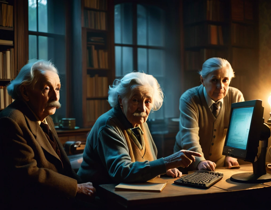 3 elderly people