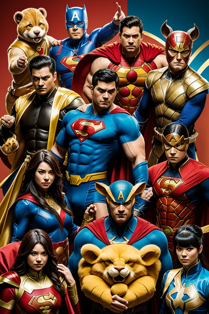 Super heroes with costumes and powers inspired by the 12 animals of the Chinese zodiac