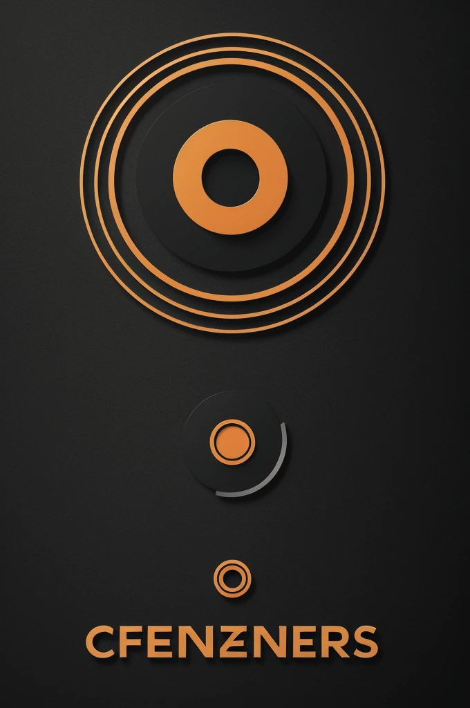 Generate a circular logo with 8 cars