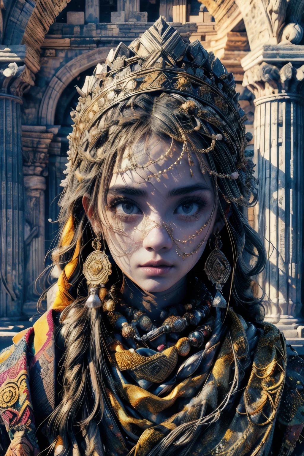 reyna, a detailed ancient roman temple, intricate stone architecture, columns, arches, ornate stone carvings, dramatic lighting, warm golden tones, photorealistic, highly detailed, 4k, (best quality,4k,8k,highres,masterpiece:1.2),ultra-detailed,(realistic,photorealistic,photo-realistic:1.37),dramatic lighting,cinematic composition,epic scale,majestic,awe-inspiring,stunning,breathtaking