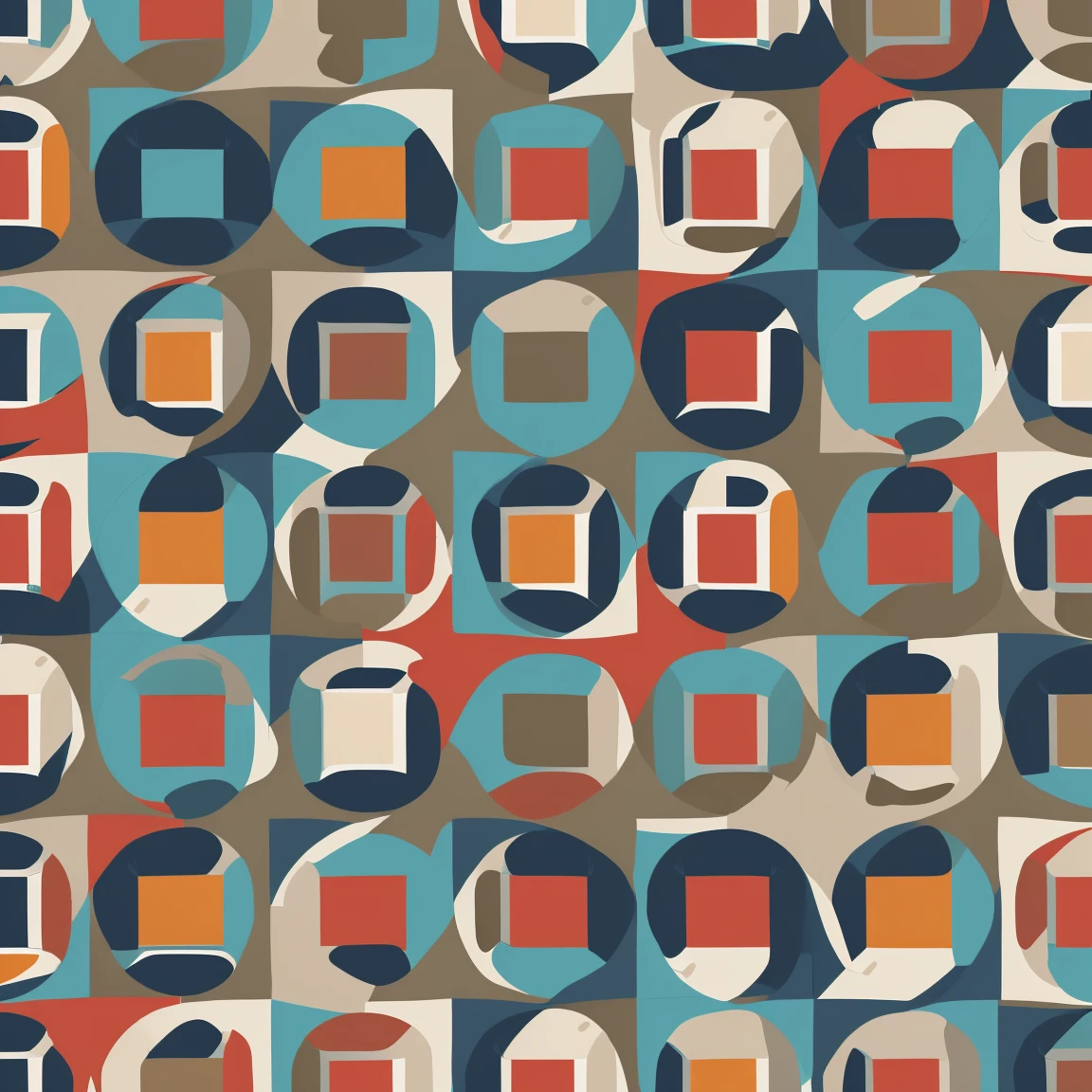 abstract pattern, 3 neutral cool colors, poster (posterCubes style:1.3), repeating pattern, masterpiece, best quality, ultra-detailed:1.4,
