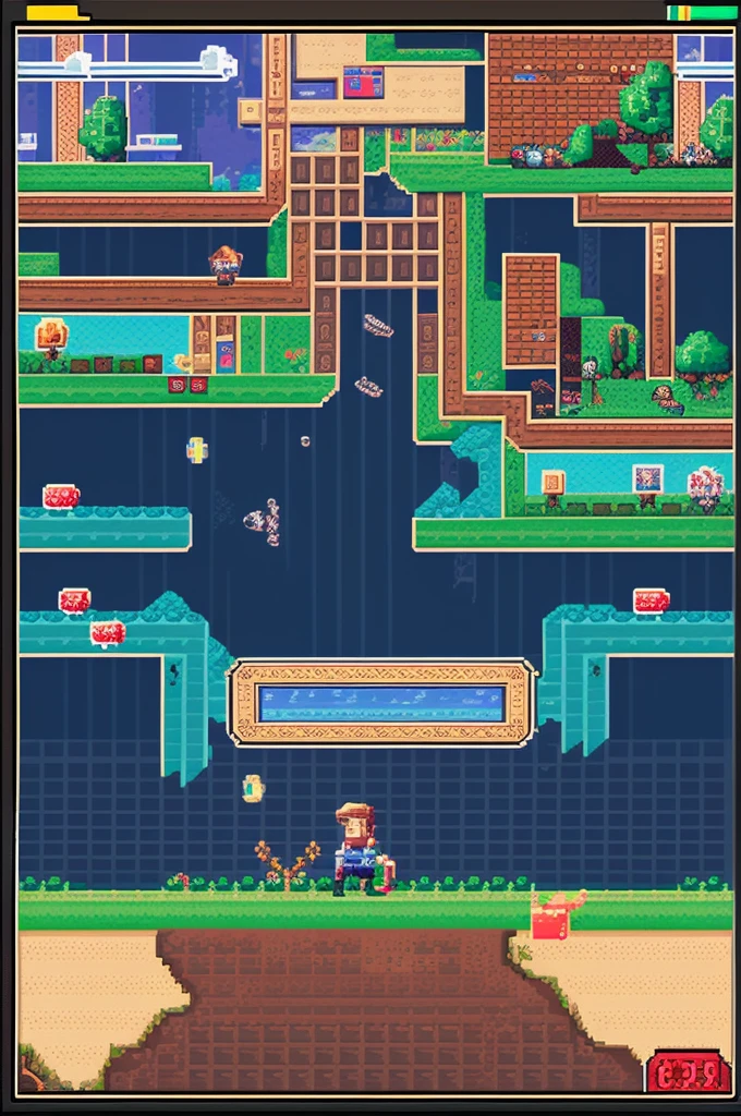 An aesthetic 8 bit game