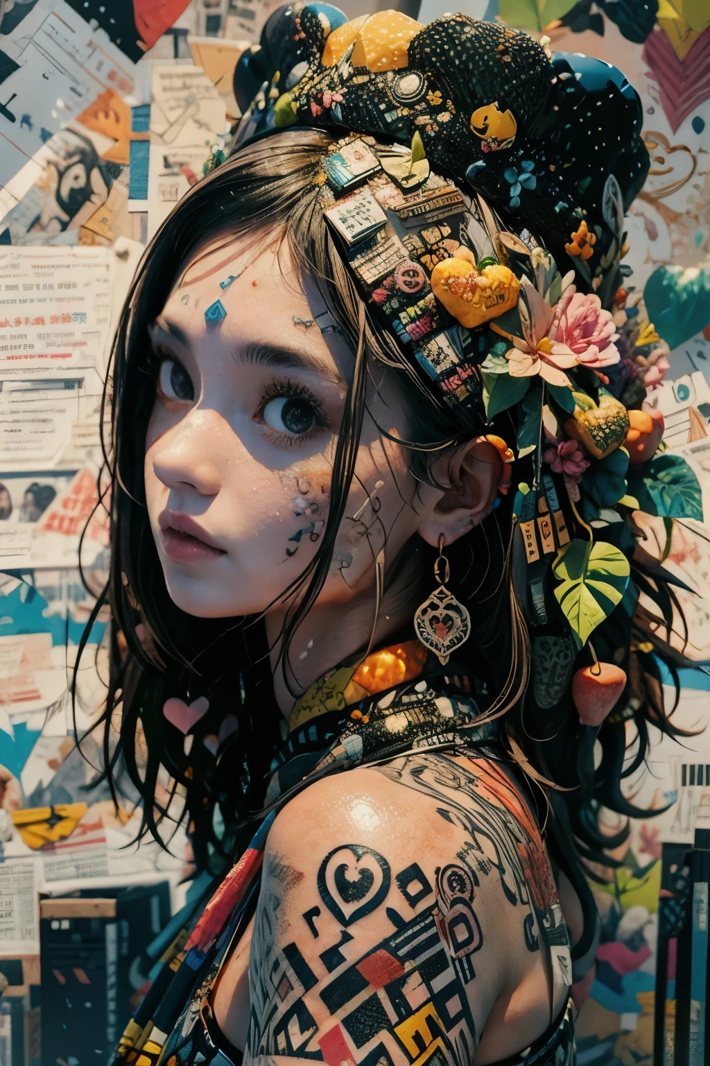 beautiful woman with tattoos