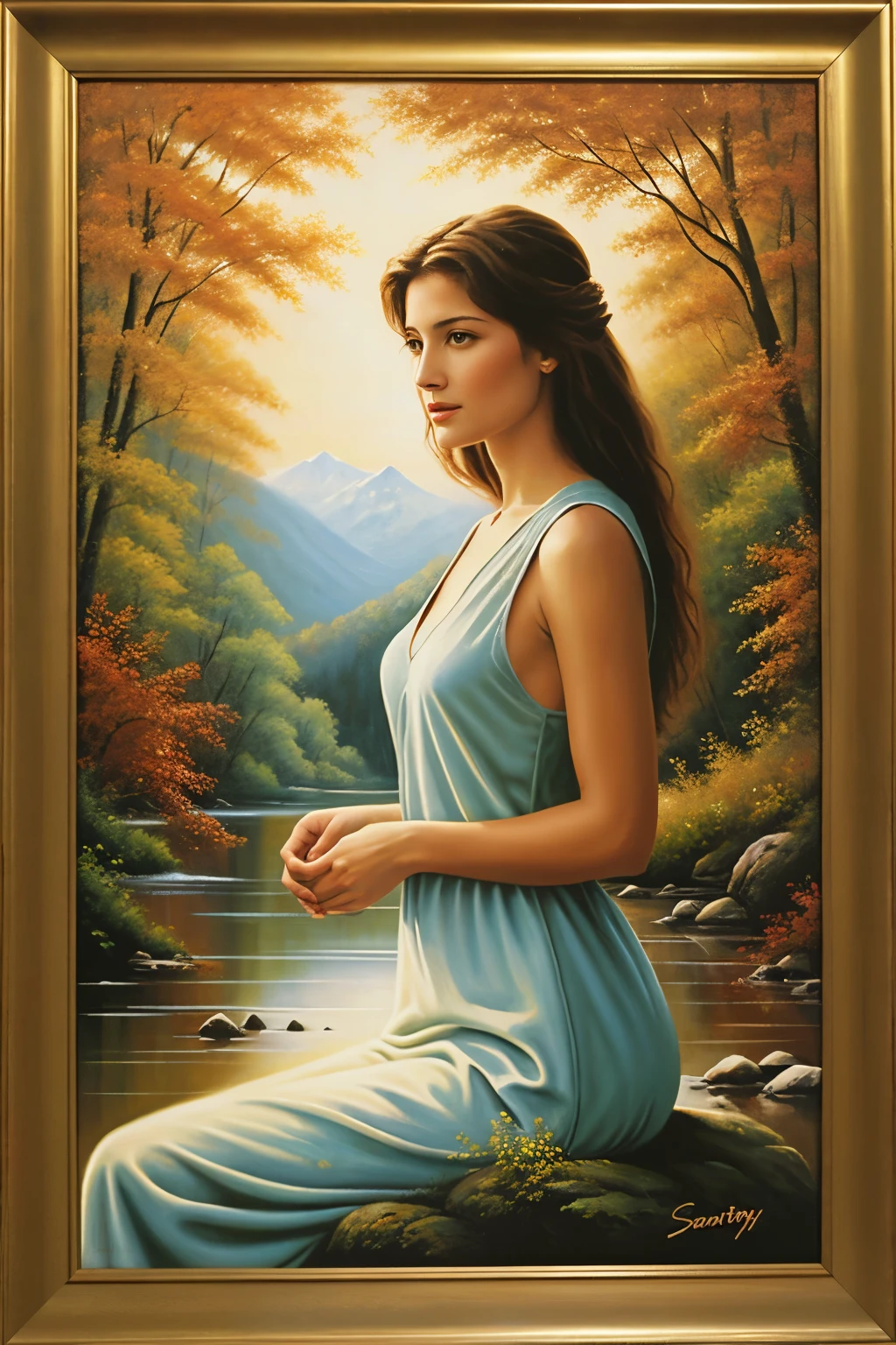 Serenity Oil Paint Image Picture Art