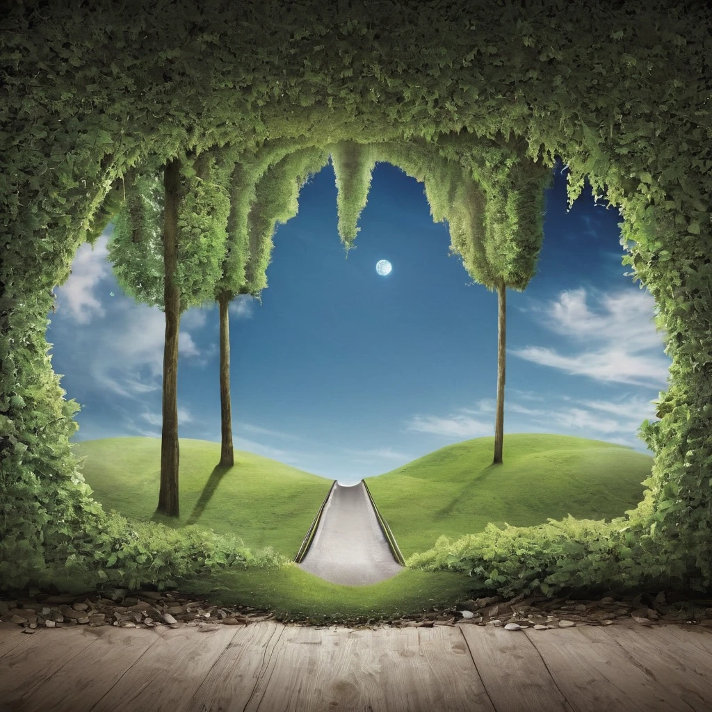 Imagine: a striking visual metaphor of the idiom: "Truth is stranger than fiction"