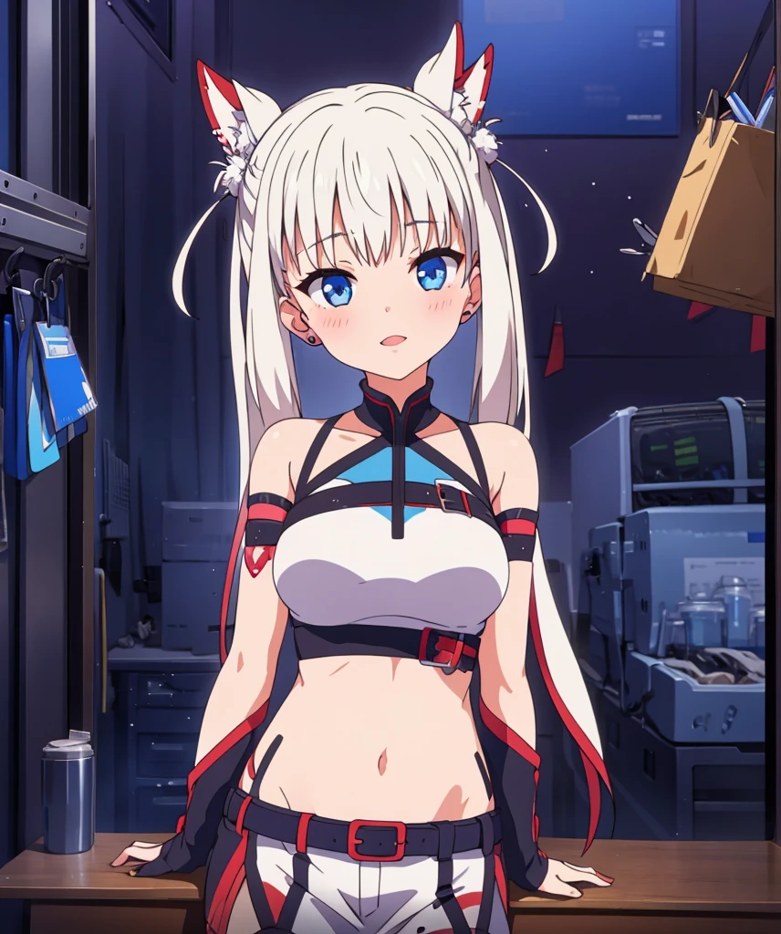 1 girl white hair blue eyes beauty excellent quality 2k full body great quality of detail