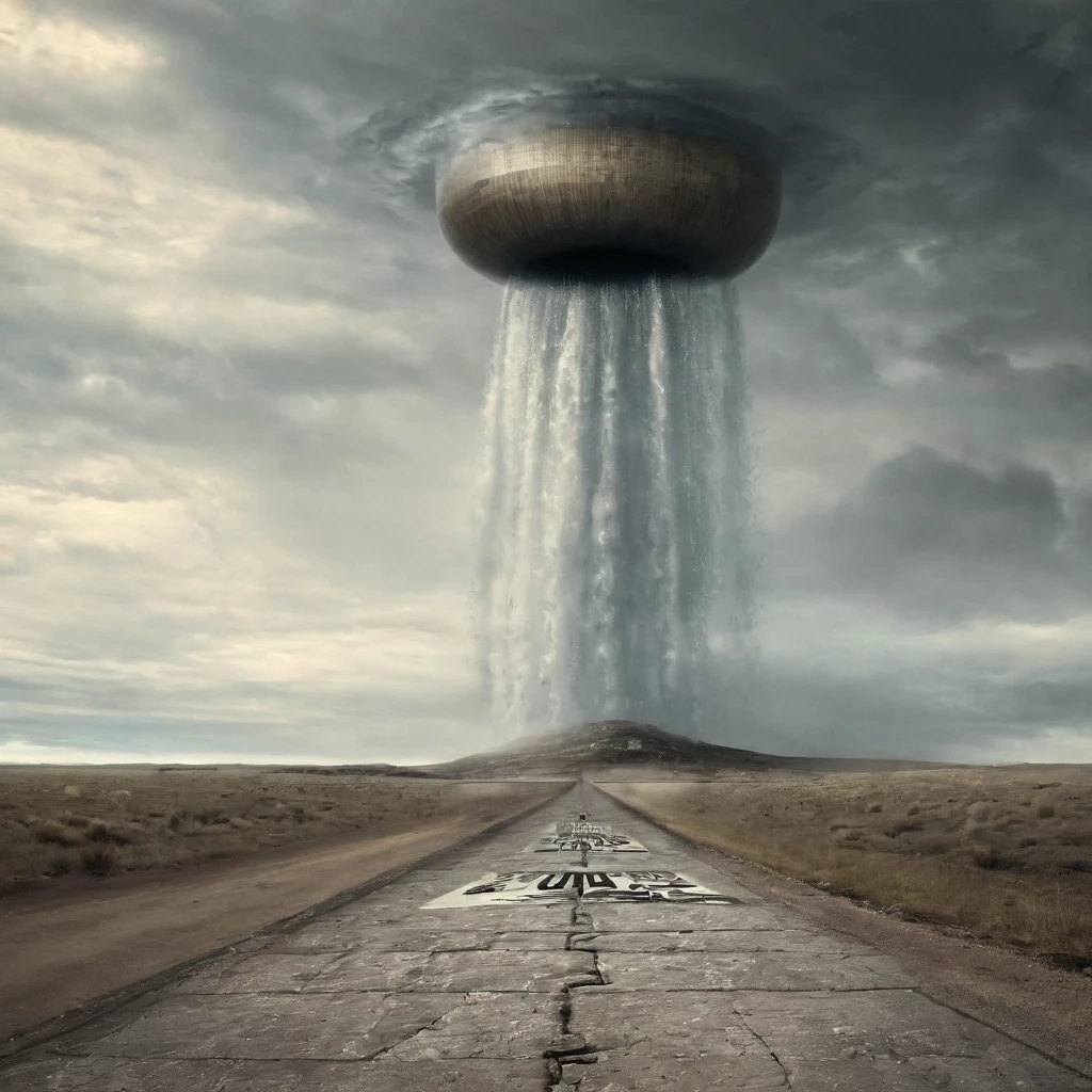 Imagine: a striking visual metaphor of the idiom: "Truth is stranger than fiction"