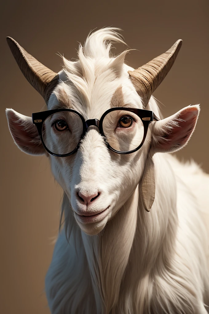 goat with glasses