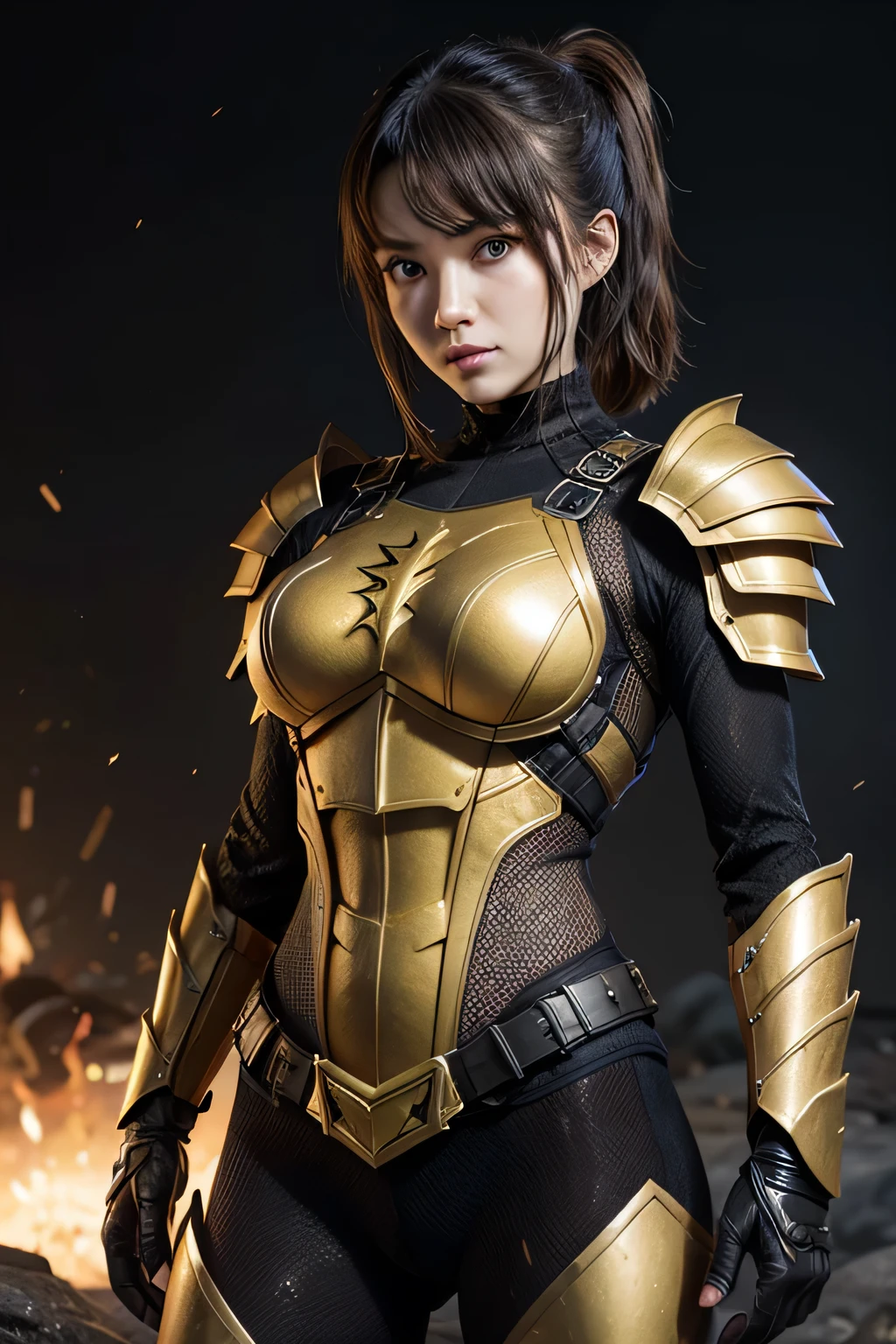 (High resolution,masterpiece,highest quality,Very detailed CG, anime, official art:1.4), realistic, photograph, amazing detail, everything is complicated, shiny and glossy,Amazing number of layers, 8K wallpaper, 3D, sketch, cute, figure,( alone:1.4), perfect female proportions,villain's daughter, (Fusion of dark brown cockroach and lady:1.4), (brown cockroach woman:1.2), (brown cockroach woman:1.2), (Fusion:1.2), (alone:1.4), (evil smile:1.2), muscular, abs, (Cockroach brown exoskeleton bio insect suit:1.4), (Cockroach brown exoskeleton bio insect armor:1.2), (brown transparent cockroach feathers:1.4), (Antennae of brown cockroaches:1.3),