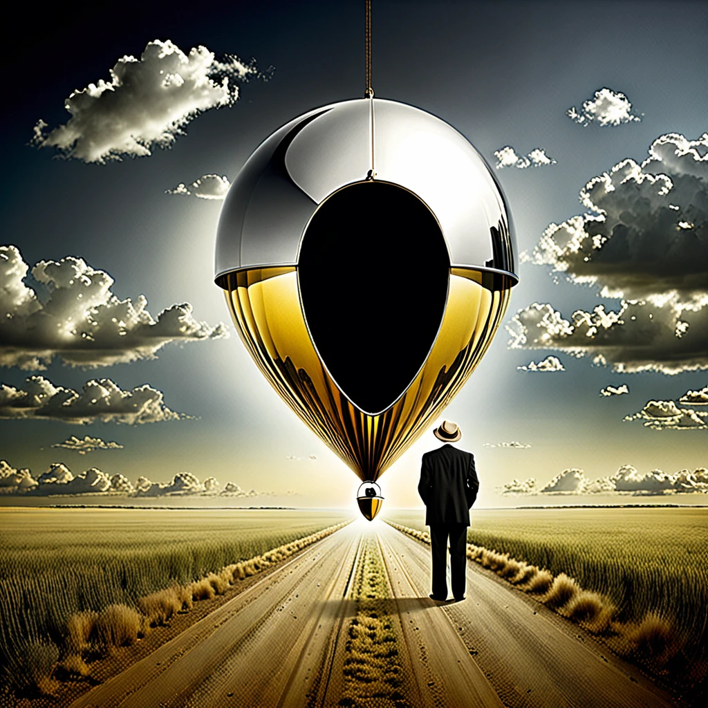 Imagine: a striking visual metaphor of the idiom: "Truth is stranger than fiction"