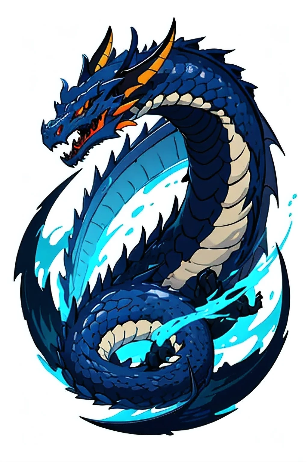 simple dragon vector