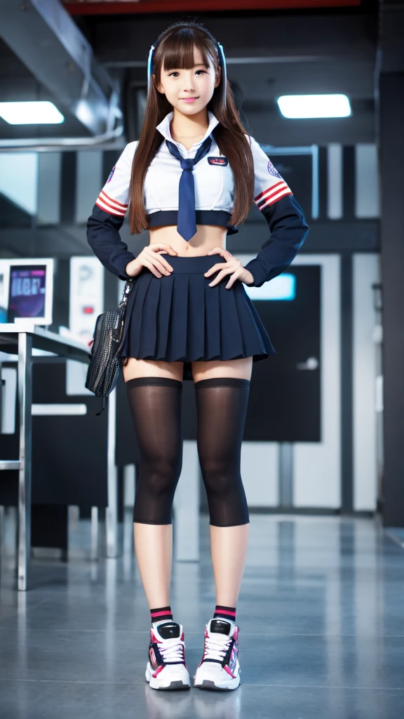 Tech girl full body