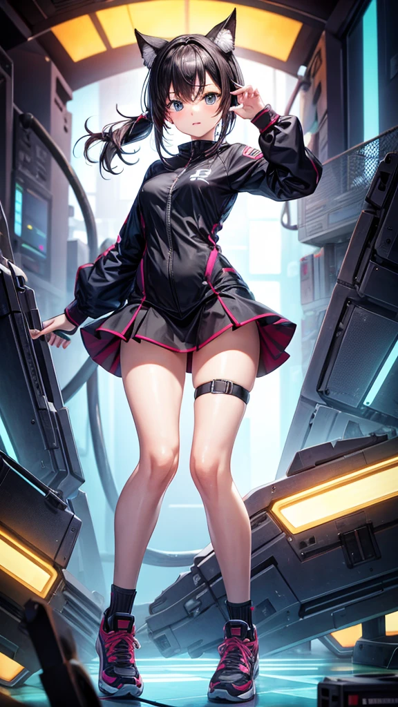 Tech girl full body