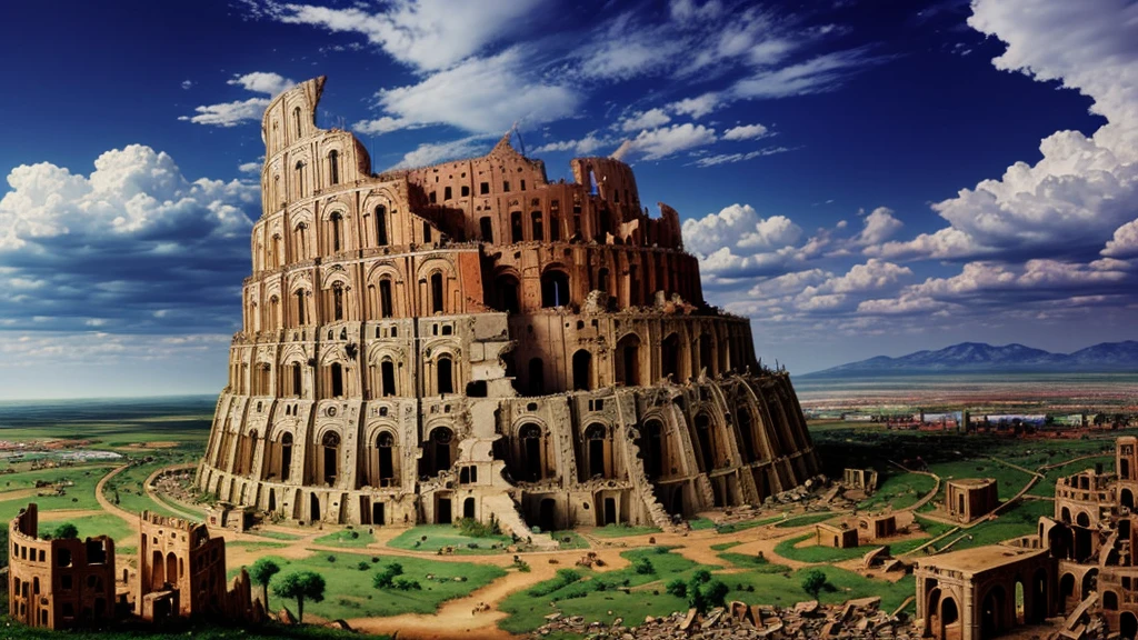 Tower of Babel in ruins