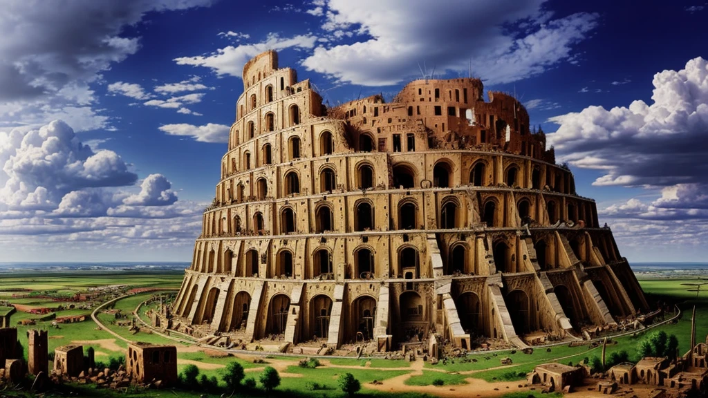 Tower of Babel in ruins