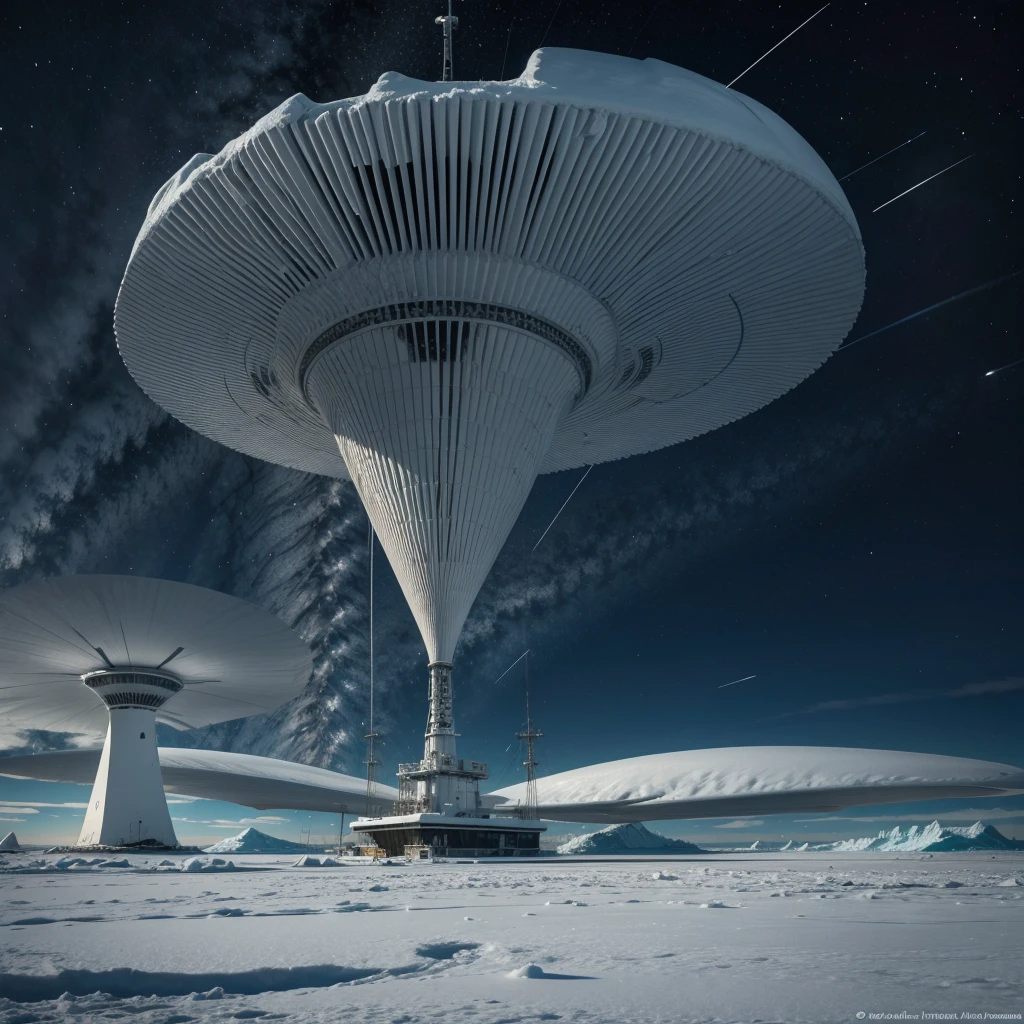 Secret HAARP project with multiple antennas connected in Antarctica 