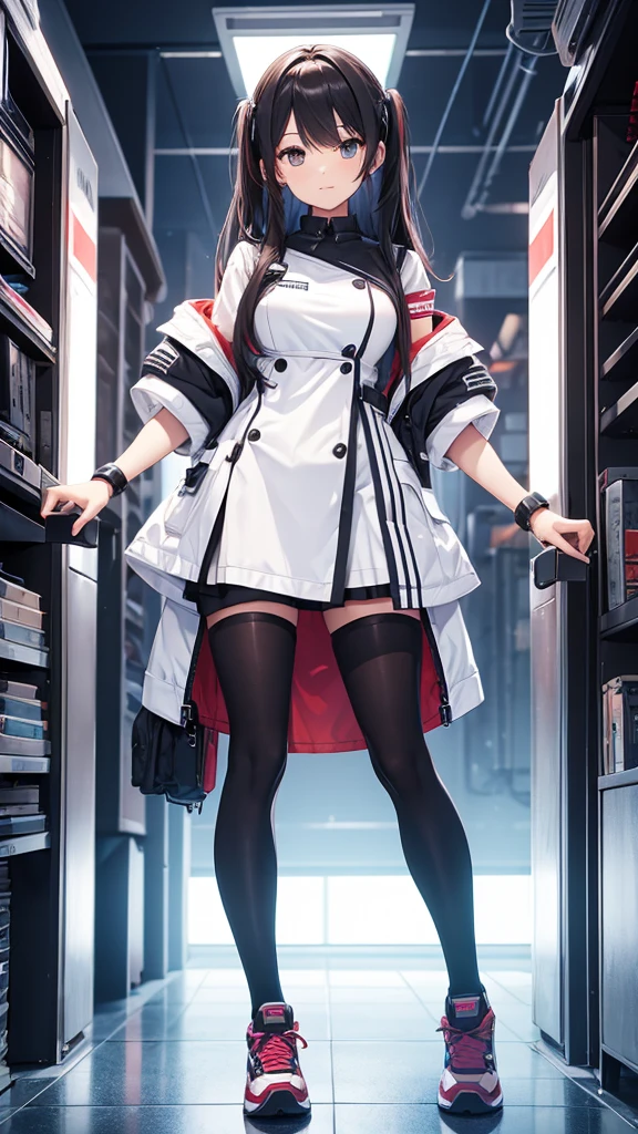 Tech girl full body