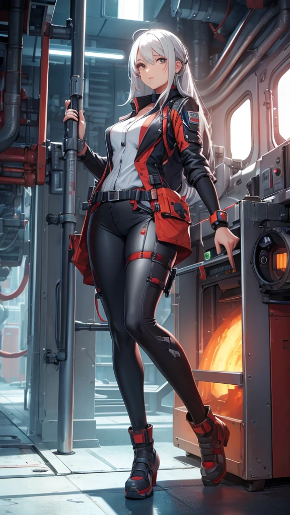 Engineer woman full body