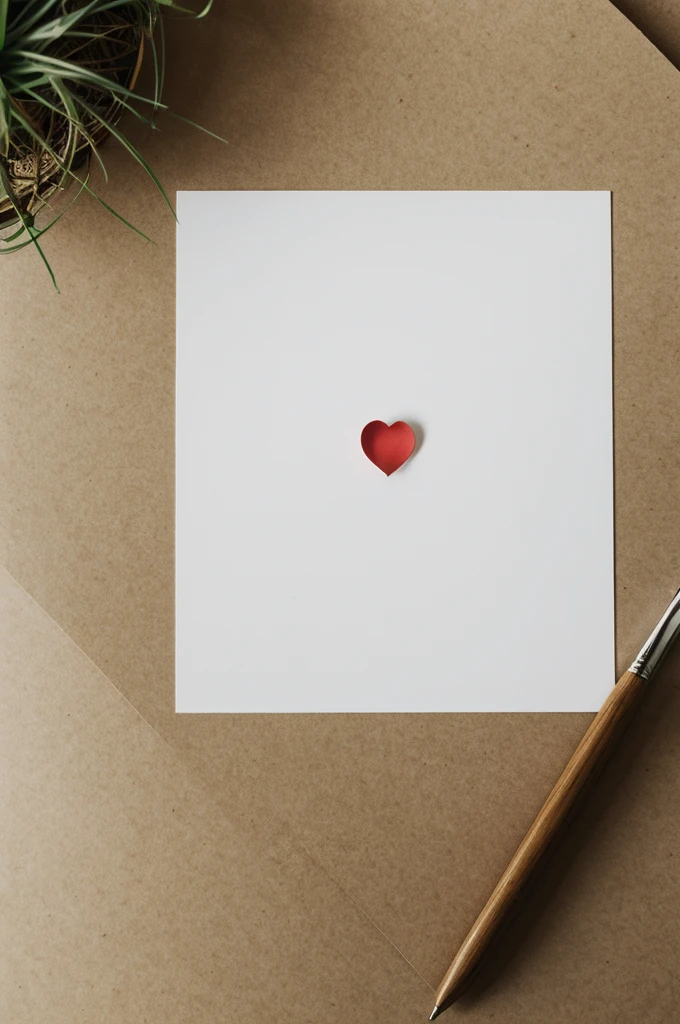 A heart on photographic paper