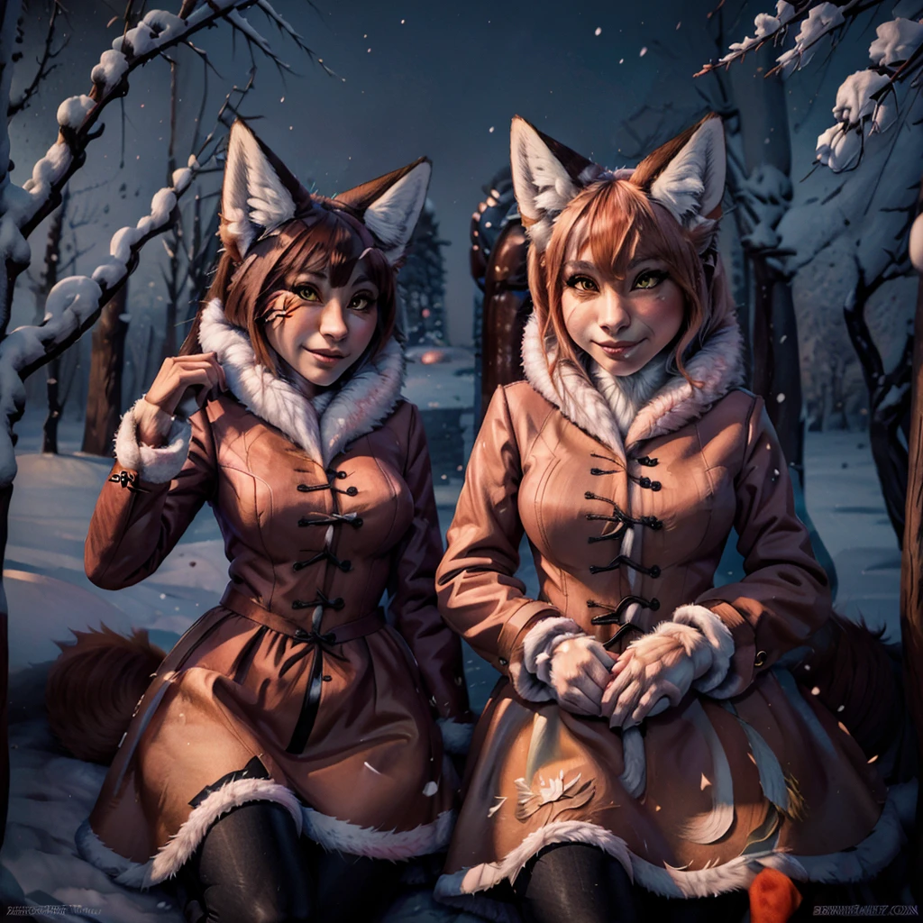 Alice, Furry, Fox, arafed image of a Alice in a coat with a furry collar, portrait of an Alice, generic furry style, very very beautiful furry art, anthropomorphic fox, furry character portrait, very detailed fur, furry art!!!, fur attire