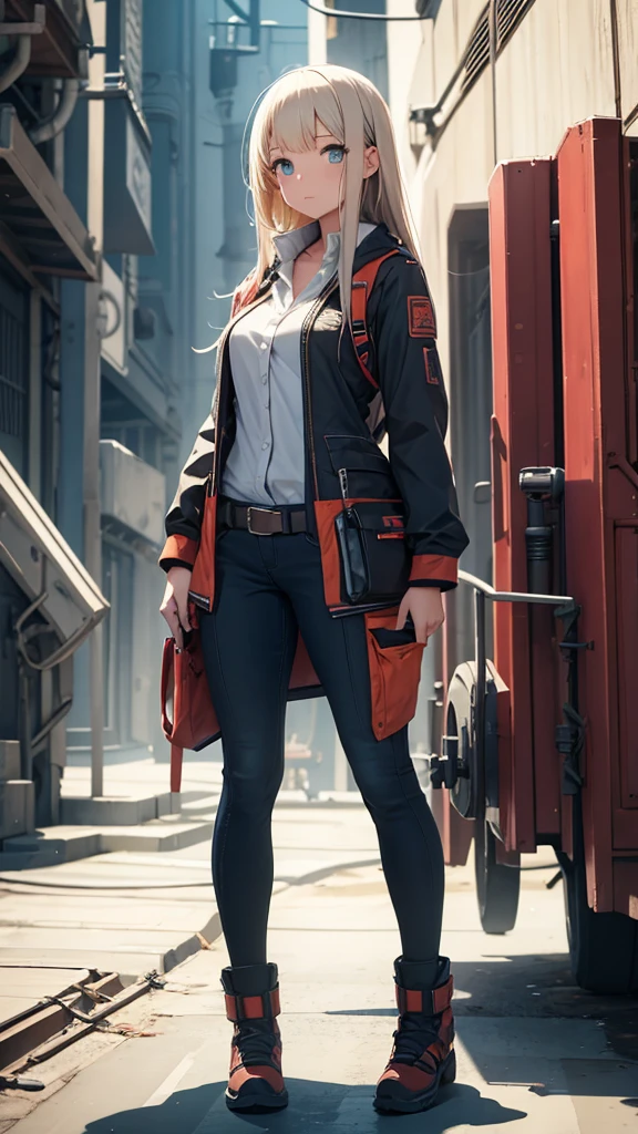 Engineer girl full body