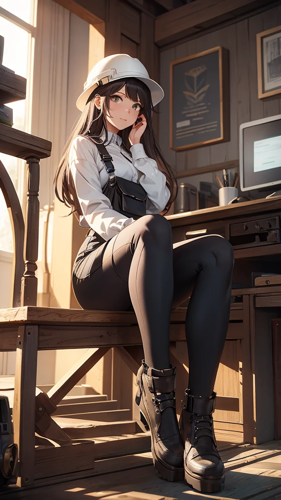 ((​masterpiece)),(((best quality))),((Ultra-detail)),((Illustration)),dynamic angle, 1 girl,alone,full_boi,bella_penguin,Medium_breast,squat,,  