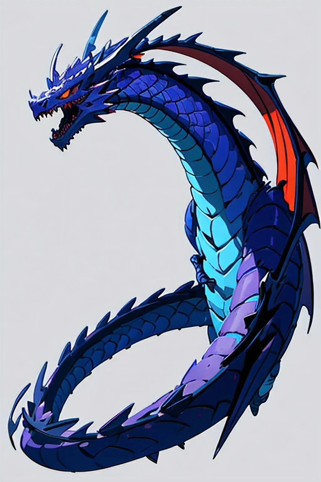 simple dragon vector
