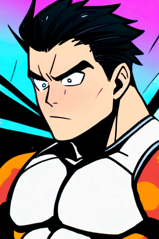 1 boy , Greg hair , upper body , Greg eyes, muscler , short hair