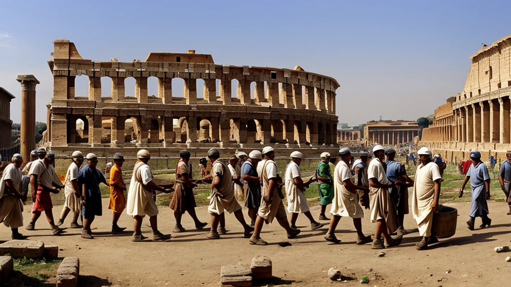 Workers in ancient Rome