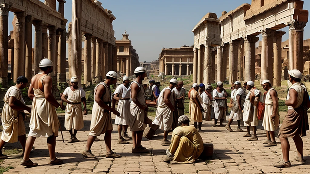 Workers in ancient Rome