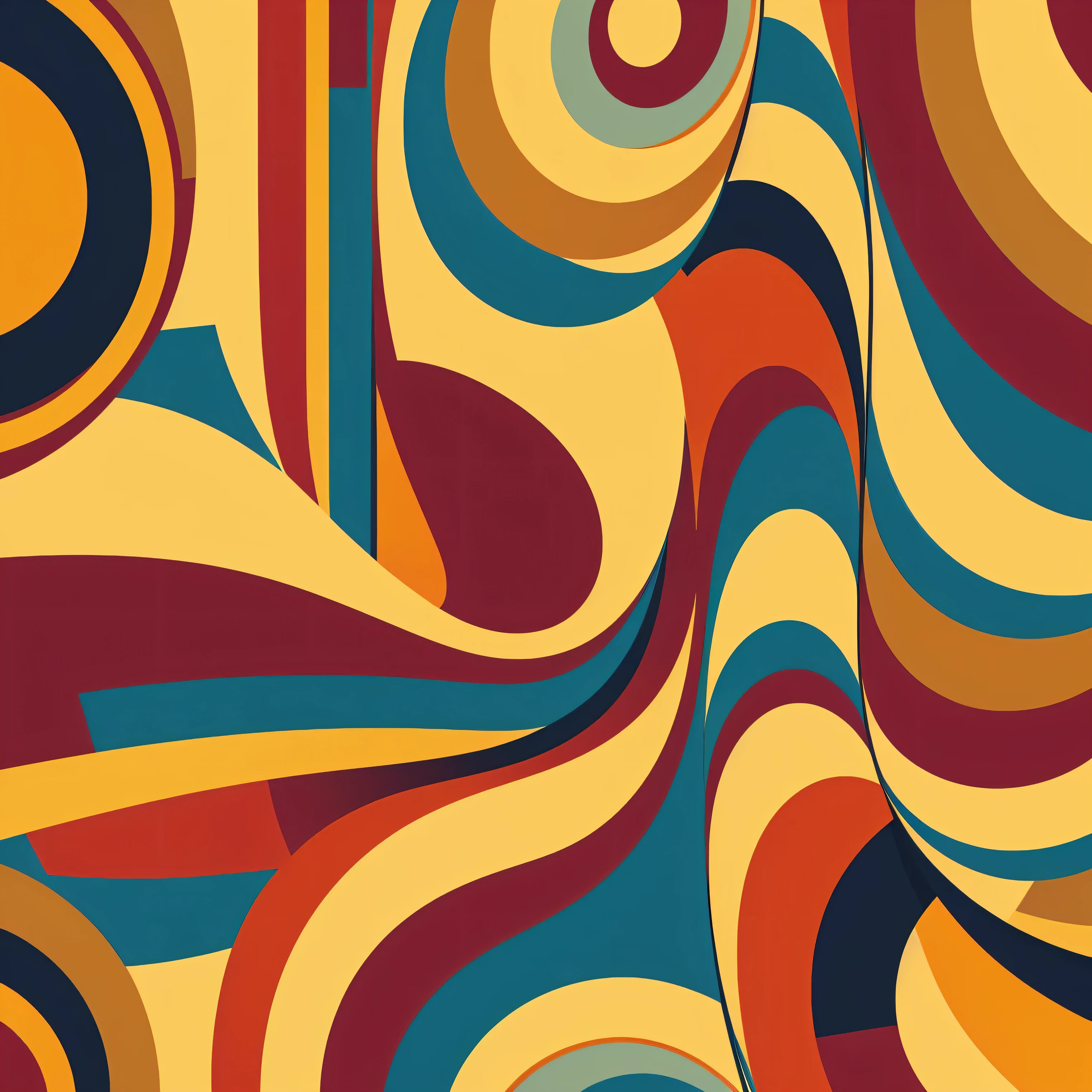 abstract contemporary pattern, 3 warm colors, poster ( repeating pattern, masterpiece, best quality, ultra-detailed:1.4,
