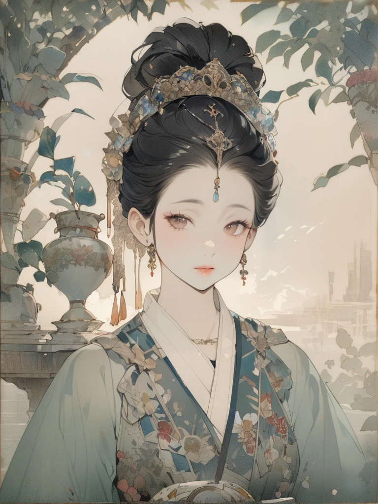 (8K, best quality, masterpiece),1girl, watercolor(medium), {Practical, original photo, Ultra-fine transparent, image, (Influenced by Yoshitaka Amano's style:1.6)}, Practical Light, Delicate skin, (Beautiful slim woman, 25 years old, Court Knight:1.5), Thin legs, Fine particles, Long white hair, Detailed fingers, Thin, sex, Ecstasy expression, 动感sex感的姿势, (巨大有弹sex的坚挺胸部:1.4), (sex感指挥官的盔甲, Long skirt, Long red cape, boots:1.2),(The armor has a larger chest opening;1.6), Exposing breasts, (Arcadia, Flower Storm, Many flowers:1.8), Unobscured,Beautiful scenery, (Flowers, Wind and Moon:1.5), Vivid colors, High contrast, High Saturation