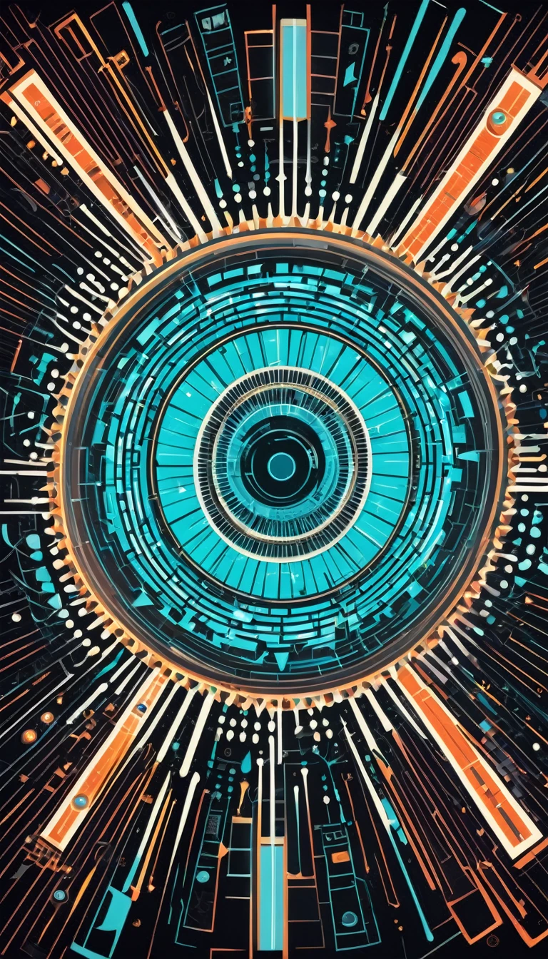 Immerse yourself in the pulsating rhythm of retro-futurism, The air is full of electricity, Patrons are immersed in a kaleidoscope of sounds and sensations, (masterpiece, best quality, professional, Perfect composition, very aesthetic, absurd, Extremely detailed, Intricate details:1.3)
