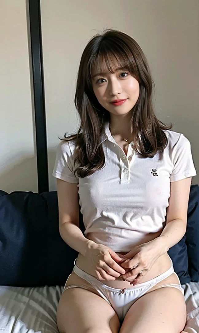 .(((No camera needed!、Spread your legs、Masturbation in the gym、Sitting on the mat and masturbating、Luxurious panties、Seductive waist、Shoulder-length hair:1.4))).((A classy white shirt with a collar、Standing photo、Medium Hair、服の上からでもわかるBig Breasts、Both hands are in front of the belly button、A photo of panties visible through a short polo shirt、Roll up your shirt with your hands、She is wearing a white polo shirt and luxurious white panties.、:1.4))、In the living room、Cream Hair Color、Her huge breasts are obvious even through her clothes...、Small earrings、Light brown hair color、:1.4))、Shiny Hair、Light beige hair color、Background Blur、Light brown hair、{{Cowgirl Shot}}、((Close-up shot from the waist up、Big Breasts:1.4))、Big Breasts、にっこりsmile、服からでも分かるBig Breasts、Cowboy Shot、素敵なsmile、((Revealing clothing))、Full body photo、ring、Tuck your hair behind one ear、Silver Necklace、smile、Caustics、Highly detailed photos、Big Breasts、Super no makeup、(8K、RAW Photos、Highest quality、masterpiece:1.2)、(Realistic、Realistic)、1 Girl、((Big Breastsショートヘア、Looking into the camera:1.4))、Hair blowing in the wind