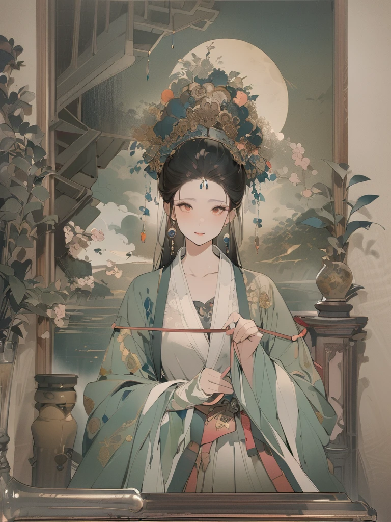 (8K, best quality, masterpiece),1girl, watercolor(medium), {Practical, original photo, Ultra-fine transparent, image, (Influenced by Yoshitaka Amano's style:1.6)}, Practical Light, Delicate skin, (Beautiful slim woman, 25 years old, Court Knight:1.5), Thin legs, Fine particles, Long white hair, Detailed fingers, Thin, sex, Ecstasy expression, 动感sex感的姿势, (巨大有弹sex的坚挺胸部:1.4), (sex感指挥官的盔甲, Long skirt, Long red cape, boots:1.2),(The armor has a larger chest opening;1.6), Exposing breasts, (Arcadia, Flower Storm, Many flowers:1.8), Unobscured,Beautiful scenery, (Flowers, Wind and Moon:1.5), Vivid colors, High contrast, High Saturation