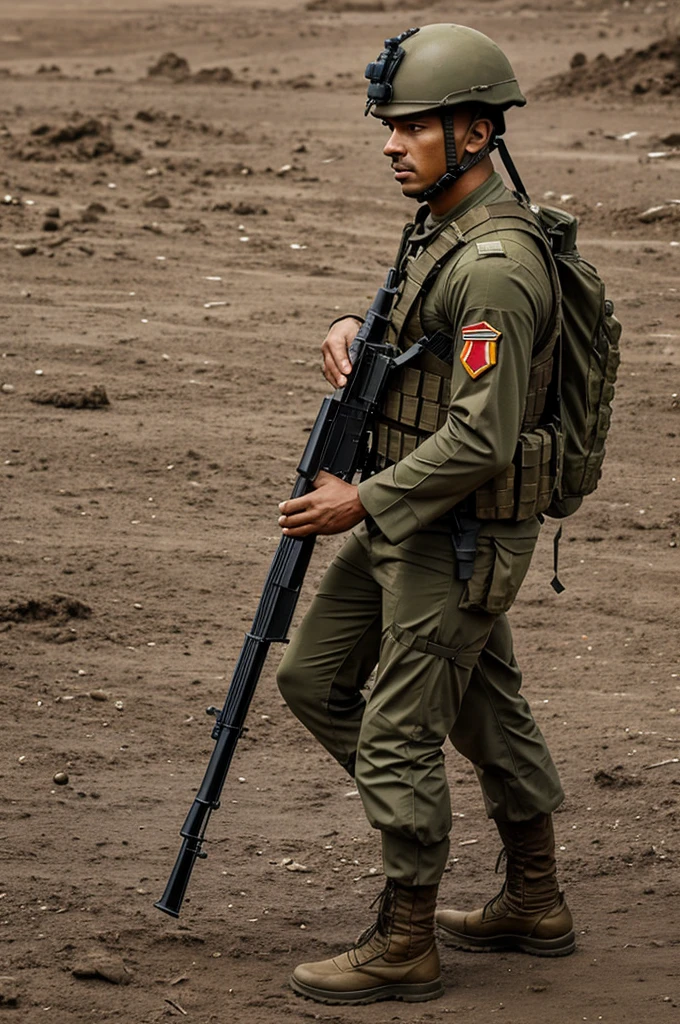 Create an image of Costa Rican soldiers for the Coto War , based on true story