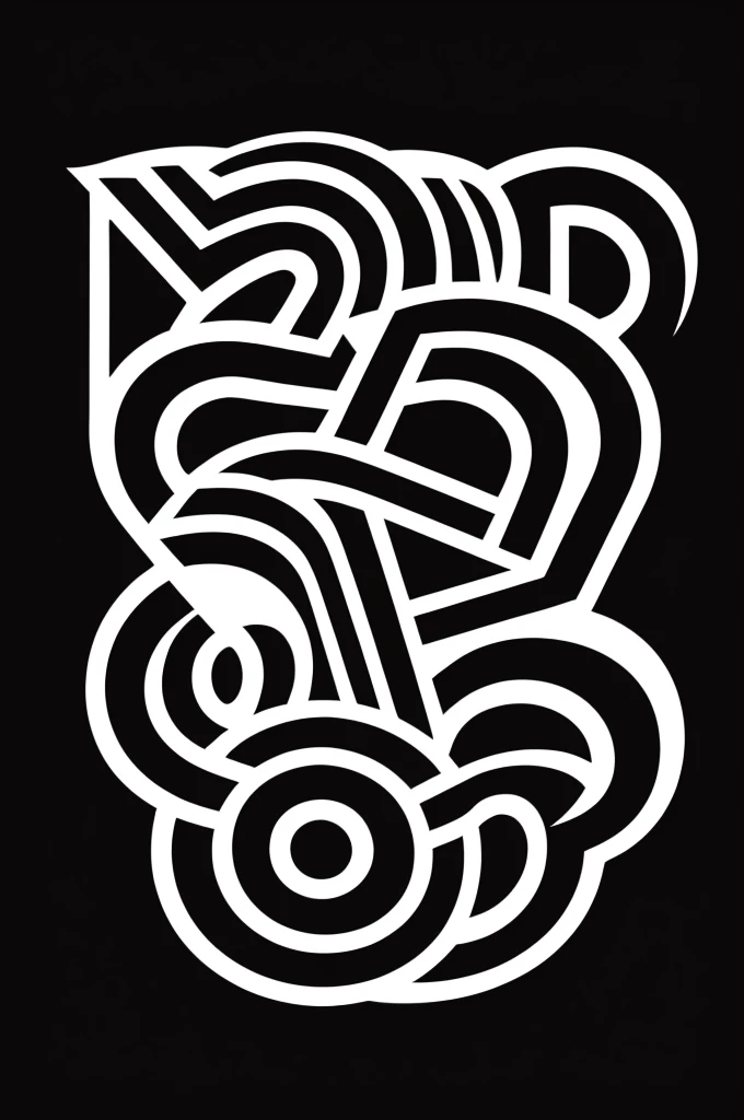 PP name logo black color white background line logo simple and creative