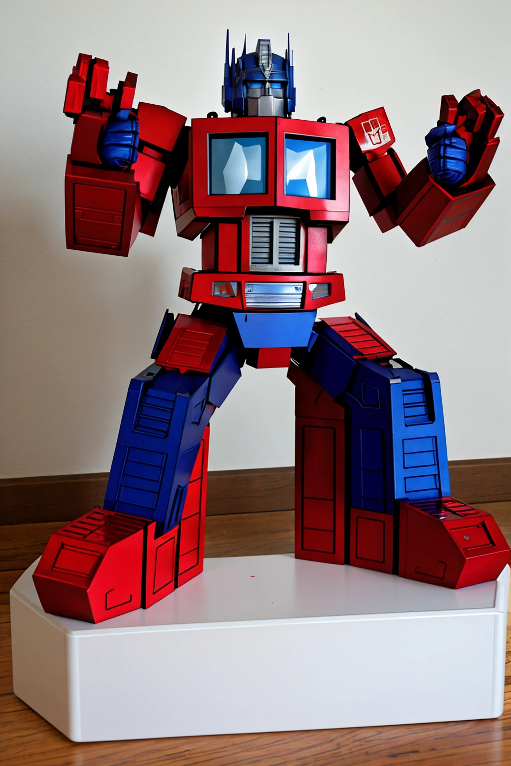 Optimus prime playing Nintendo